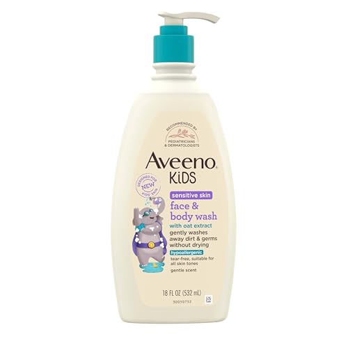 Aveeno Kids Sensitive Skin Wash, Oat Extract, 18 fl oz