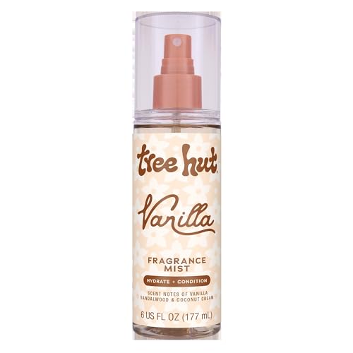 Tree Hut Vanilla Fragrance Mist, 6 fl oz, Hair & Body Spray