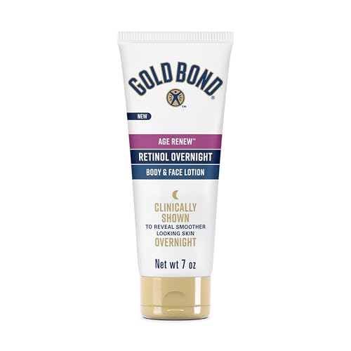 Gold Bond Retinol Overnight Lotion, Face & Body, 7 oz