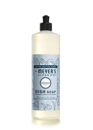 MRS. MEYER'S Snowdrop Liquid Dish Soap, 16 fl. oz