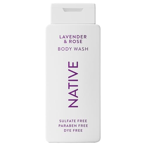 Native Body Wash, Lavender & Rose, 18 oz, Sulfate-Free