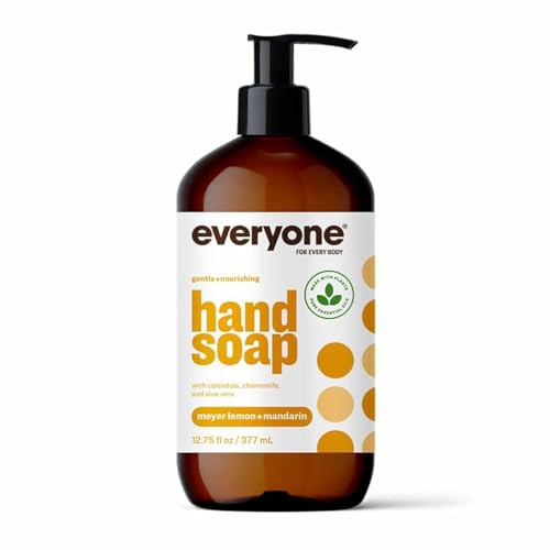 Everyone Liquid Hand Soap, 12.75 oz, Meyer Lemon & Mandarin, with Essential Oils