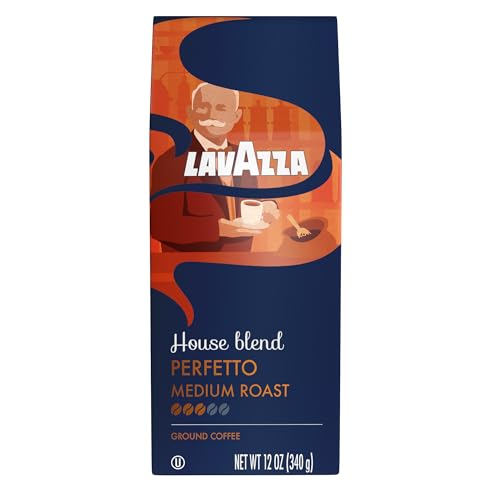 Lavazza Perfetto Ground Coffee, Medium Roast, 12oz, Intensity 3/5, 100% Arabica, Ideal for Drip Brewers (Pack of 1)