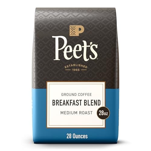 Peet's Medium Roast Arabica Coffee, Breakfast Blend 28 oz Bag