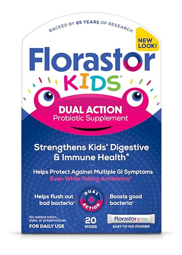 Florastor Kids Probiotic, Boosts Digestive & Immune Health, 20 Sticks