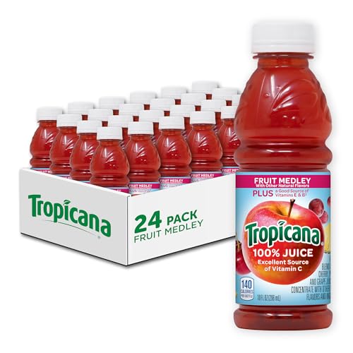Tropicana 100% Fruit Medley Juice, 10oz, 24-Pack