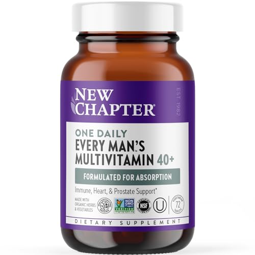 New Chapter Men's Multivitamin 40+ for Energy & Immune Support