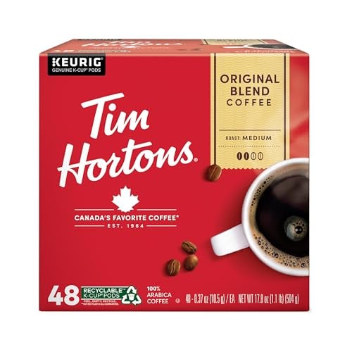 Tim Hortons Medium Roast Coffee K-Cup Pods, 48ct