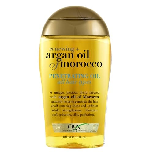 OGX Argan Oil Hair Treatment, Moisturizing & Strengthening, 3.3 fl oz