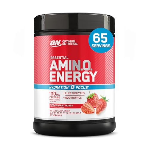 Optimum Nutrition Amino Energy, Strawberry Burst, 65 Servings