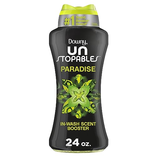 Downy Unstopables In Wash Scent Booster Beads, Paradise Scent, 24 oz, Laundry Beads for Odor Protection, Downy Scent Booster Beads, Laundry Scent Boosters