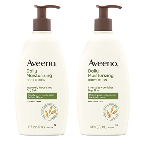 Aveeno Daily Moisturizing Lotion, 18oz Pump, 2-Pack