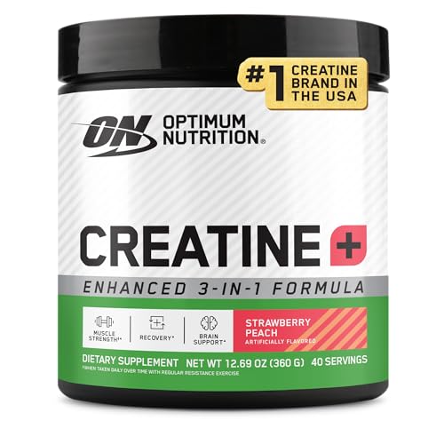 Optimum Nutrition Strawberry Peach Creatine Blend, 360g, 40 Servings