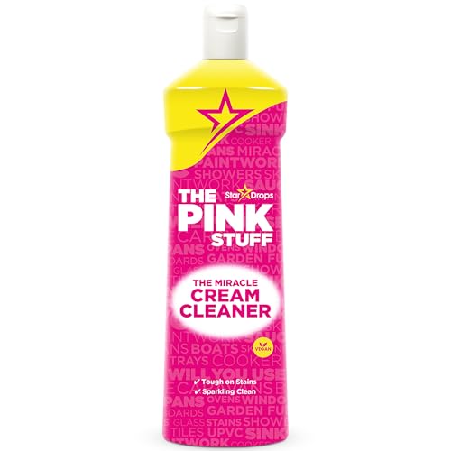 Stardrops The Pink Stuff Miracle Cream Cleaner, Multi-Purpose, 500ml – Removes Grease, Grime & Limescale, Tough on Stains, Gentle on Surfaces