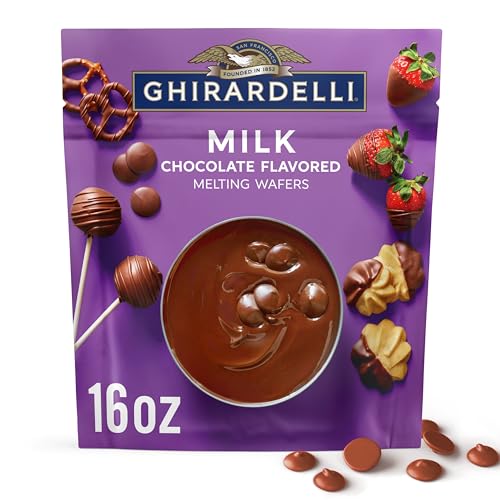 GHIRARDELLI Milk Chocolate Melting Wafers, 16 oz Bag