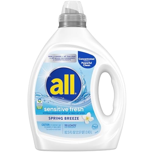 all sensitive fresh™, Spring Breeze, Hypoallergenic Laundry Detergent, 110 Loads