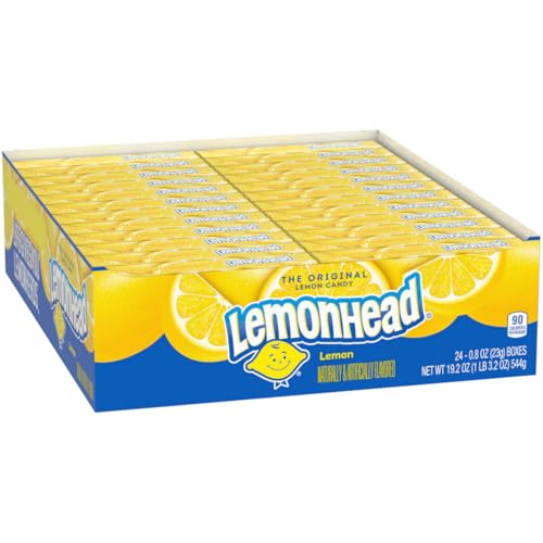 Lemonhead Hard Lemon Candy, 0.8oz, 24-Pack