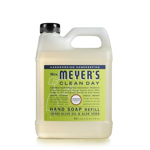 MRS. MEYER'S Lemon Verbena Hand Soap Refill, 33 oz