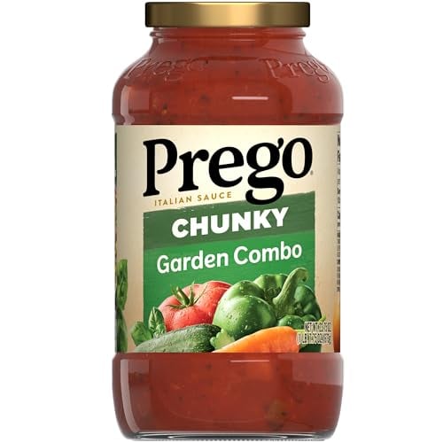 Prego Chunky Garden Combo Pasta Sauce, 23.75 Oz Jar