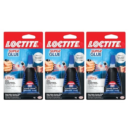 Loctite Ultra Gel Super Glue, 3 Pack, Quick-Dry Adhesive