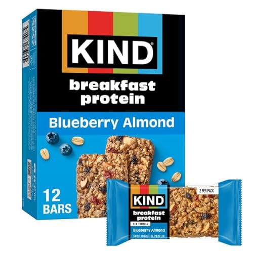 KIND Blueberry Almond Protein Bars, 8g, Gluten-Free, 30 Pack