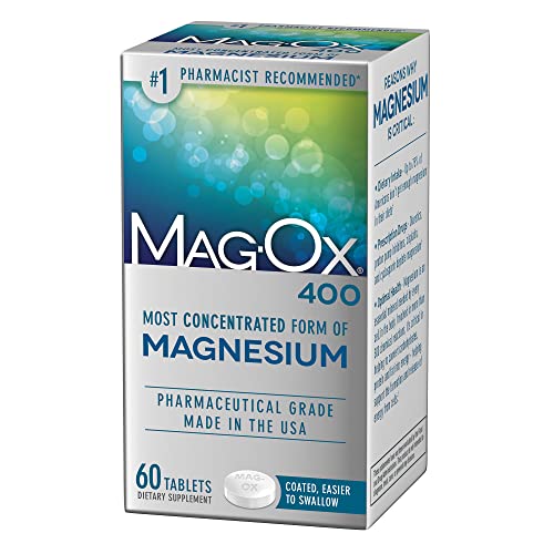 Mag-Ox 400 Magnesium Supplement, 482 mg, 60 Tablets