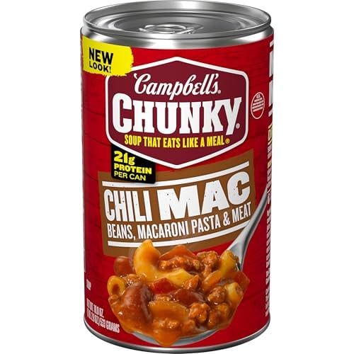 Campbell's Chunky Soup, Chili Mac Soup, 18.8 Ounce Can