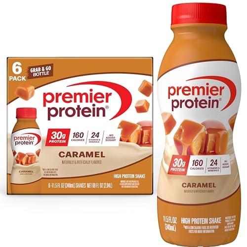 Premier Protein Caramel Shake, 30g Protein, 6 Pack