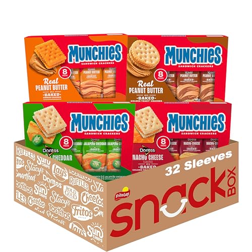 Munchies Baked Crackers Variety Pack (32 sleeves)