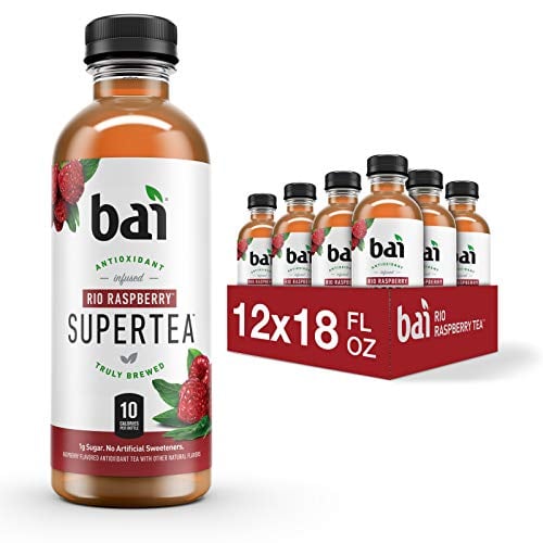 Bai Rio Raspberry Iced Tea, Antioxidant, 18 Fl Oz, 12 Pack
