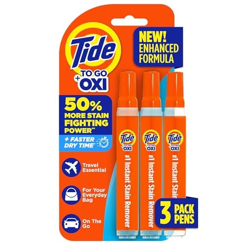 Tide To Go Instant Stain Remover Pen, 3-Pack, Portable Cleaner