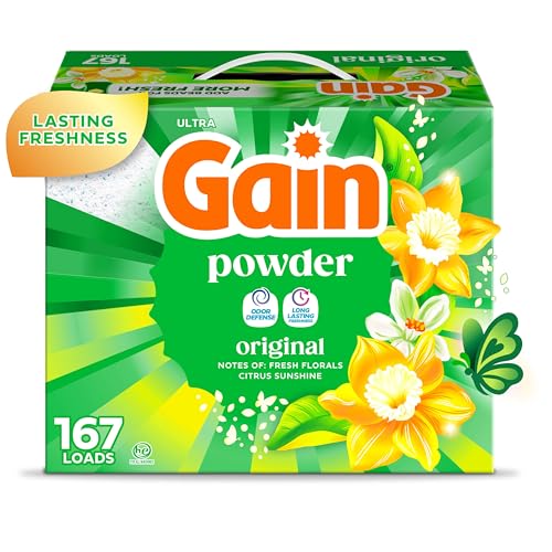 Gain Original Powder Laundry Detergent, 167 Loads, 154 OZ