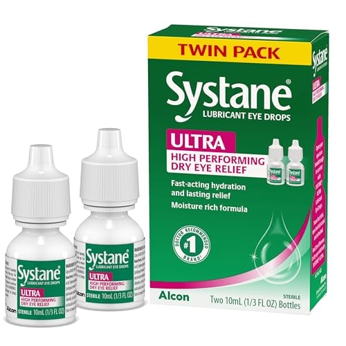 Systane Ultra Eye Drops, Twin Pack, 10-mL