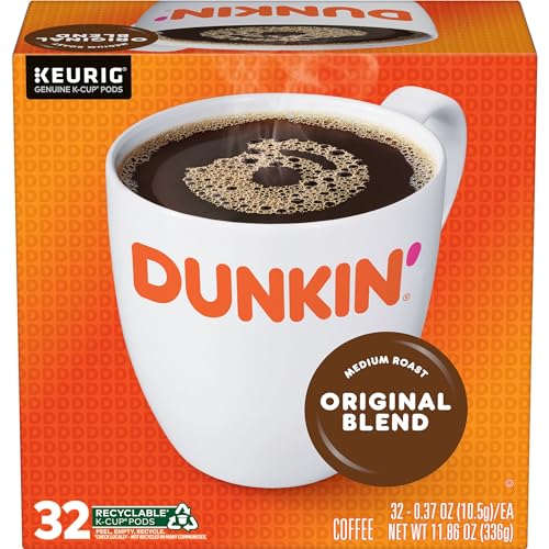 Dunkin' Medium Roast Coffee, 32 K-Cup Pods