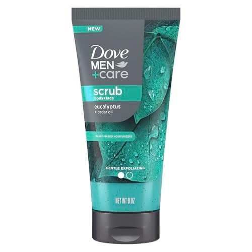 DOVE MEN + CARE Eucalyptus Body & Face Scrub, 9 oz