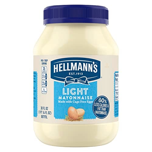 Hellmann's Light Mayo 30 oz - Creamy, Cage-Free Eggs