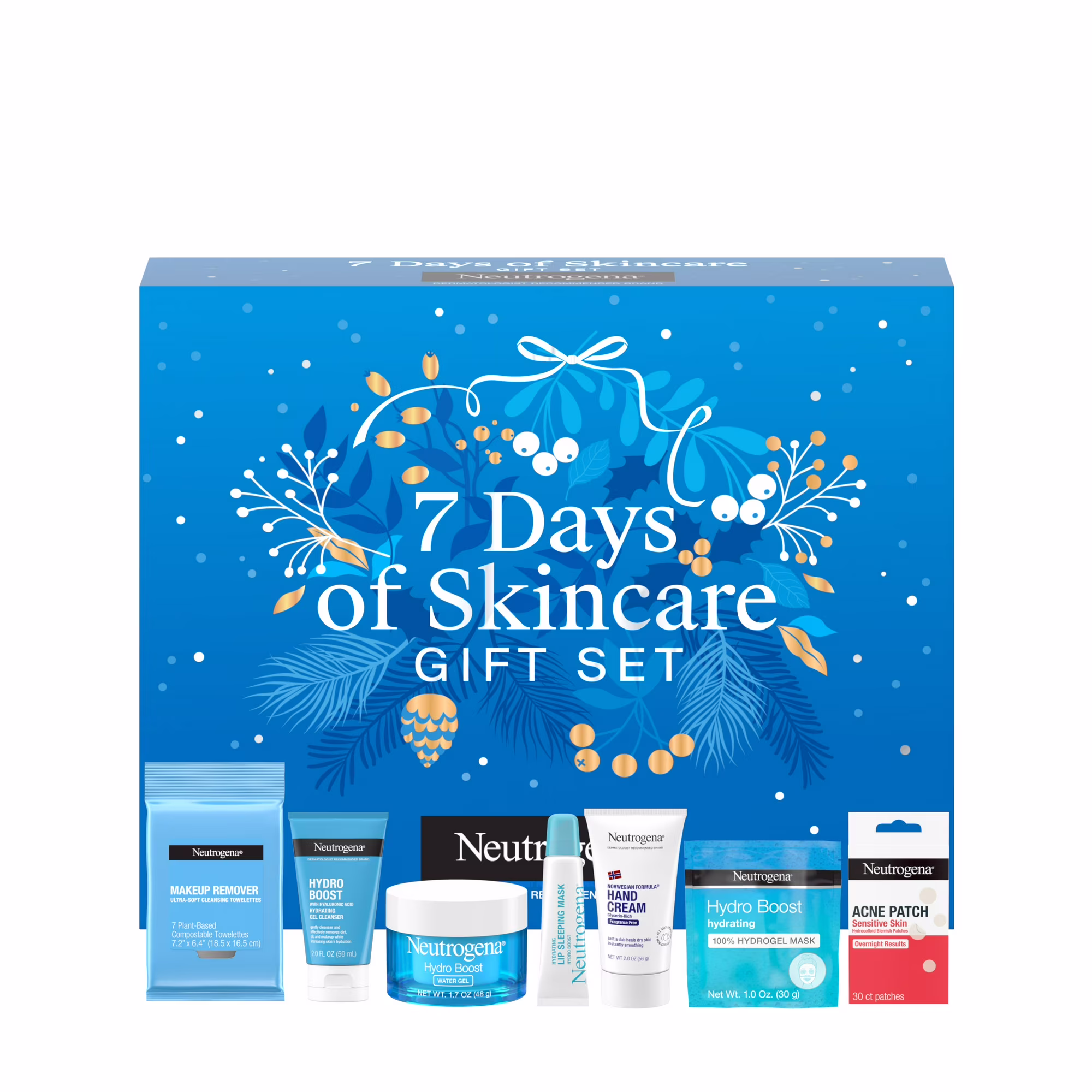 Neutrogena Holiday Skin Care Gift Set, Beauty Essentials, 7 Items