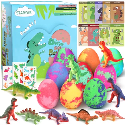 Prime Member: Dinosaur Surprise Bath Bombs Gift Set - 9 Pack
