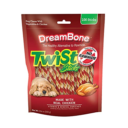Dreambone Rawhide-Free Chicken Dog Chews, 100 Count