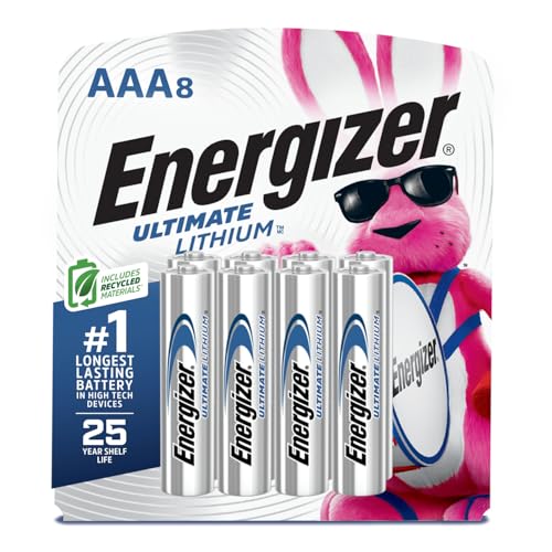 Energizer Ultimate Lithium AAA Batteries, 8-Pack