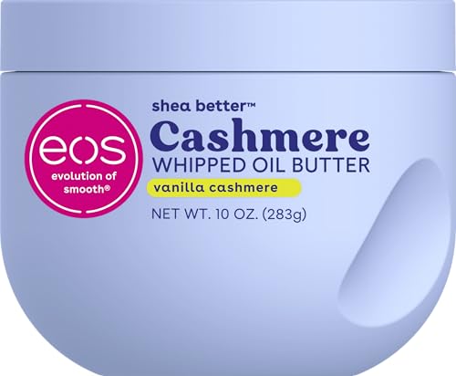 eos Vanilla Cashmere Body Butter, 72-Hour Moisture, 10 oz