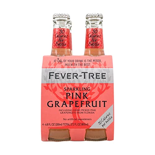 FEVER-TREE Pink Grapefruit Mixer, 6.8oz, 4-Pack
