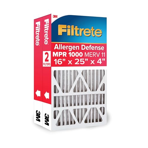 Filtrete 16x25x4 Air Filter, MERV 11, 2-Pack