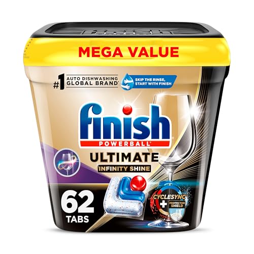 Finish Infinity Shine Dishwasher Pods, 62 Count
