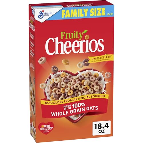 Fruity Cheerios, Gluten-Free Heart Healthy Cereal, 18.4 oz