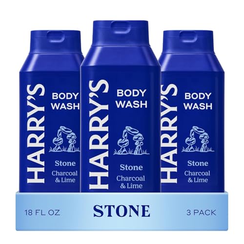 Harry's Stone Body Wash 3 Pack, 18 fl oz, Paraben-Free