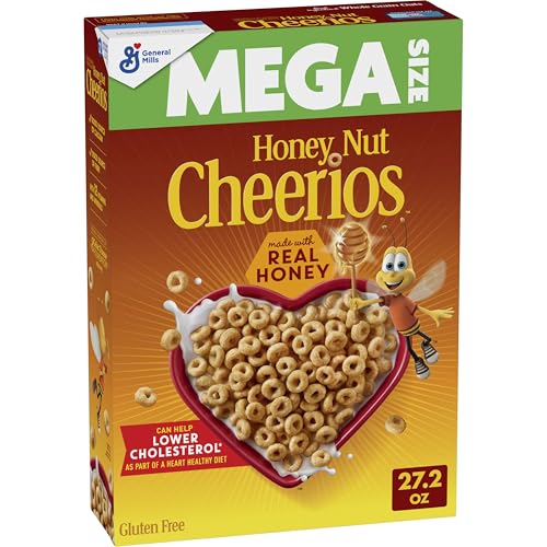 Honey Nut Cheerios, Gluten Free Cereal, 27.2 oz