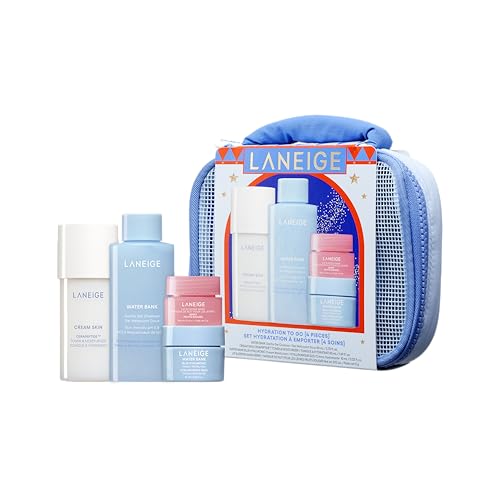 LANEIGE Hydration Gift Set: Cleanser, Toner, Moisturizer & Lip Mask