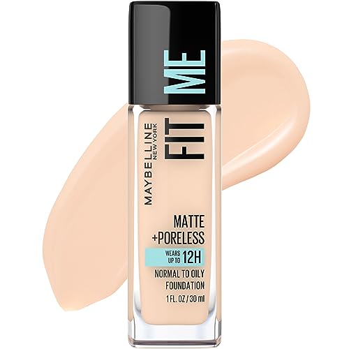 Maybelline Fit Me Matte Foundation, Natural Ivory, 1 Count