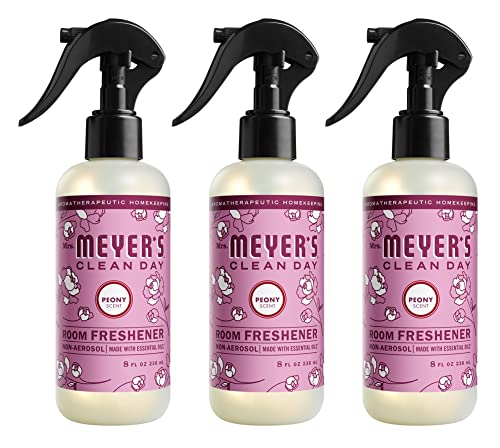 MRS. MEYER'S Peony Room Freshener, Essential Oils, 8oz, 3-Pack